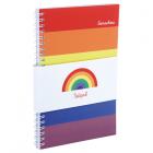 Somewhere Rainbow Spiral Bound A5 Lined Notebook