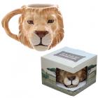 Dropship Zoo & Wildlife Themed Gifts - Ceramic Shaped Head Mug - Lion