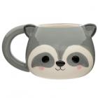 Dropship Mugs - Ceramic Shaped Head Mug - Adoramals Raccoon