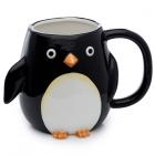 Huddle Penguin Ceramic Shaped Handle Mug