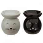 Cat Themed Gifts - Ceramic Cat Face Ceramic Eden Oil Burner