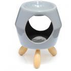 Ceramic Grey  Abstract Eden Oil Burner with Feet