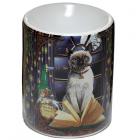 Cat Themed Gifts - Ceramic Lisa Parker Oil Burner - Hocus Pocus Cat