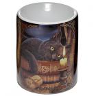 Cat Themed Gifts - Ceramic Lisa Parker Oil Burner - The Witching Hour Cat