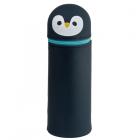 Dropship Stationery - Adoramals Penguin Silicone Upright Pencil Case