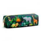 Dropship Zoo & Wildlife Themed Gifts - Canvas Pencil Case - Animal Kingdom