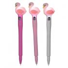Dropship Zoo & Wildlife Themed Gifts - Flamingo Topper LED Novelty Fine Tip Pen
