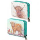 Small Zip Around Wallet - Jan Pashley Highland Coo Cow