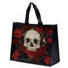 Recycled RPET Reusable Shopping Bag - Skulls and Roses