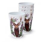 Recycled RPET Set of 4 Picnic Cups - Wild Stag