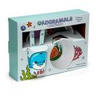 Recycled RPET Set of 5 Kids Cup, Bowl, Plate & Cutlery Set - Adoramals Sealife