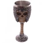 Decorative Gothic Warrior Skull Goblet