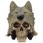 Dropship Skulls & Skeletons - Fantasy Skull with Wolf Head Ornament