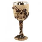 Collectable Decorative Bronze Octopus Skull Goblet