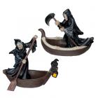Decorative Ornament - The Reaper Ferryman of Death in Small Boat