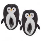 Cute Penguin Unisex One Size Pair of Plush Slippers