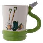 Dropship Mugs - Fun Garden Hose Shaped Handle Ceramic Mug