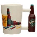 Dropship Mugs - Ceramic Beer Bottle Shaped Handle Mug