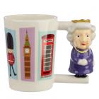 Collectable Shaped Handle Ceramic Mug - Queen