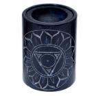 Dropship Oil Burners - Dark Blue Soapstone Carved Chakra Oil Burner