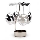 Spinning Tea Light Carousel Candle Holder - Witch