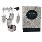 Spinning Tea Light Carousel Candle Holder - Owl