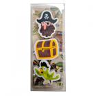 Eraser 3 Piece Set - Jolly Rogers Pirate