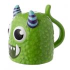 Novelty Upside Down Ceramic Mug - Green Monstarz Monster