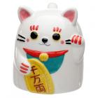Novelty Upside Down Ceramic Mug - Maneki Neko Lucky Cat
