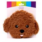 Microwavable Plush Wheat and Lavender Heat Pack - Cavapoo Fluffy Dog Head