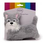 Microwavable Plush Wheat and Lavender Heat Pack - Schnauzer Dog