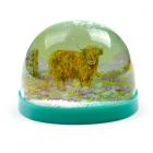 Large Collectable Snow Storm - Jan Pashley Highland Coo