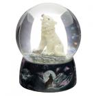 Dreams of the Wind Protector of the North Wolf Snow Globe