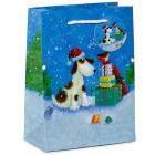 Jan Pashley Christmas Dog Medium Gift Bag