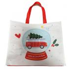 RPET Reusable Recycled Shopping Bag - Volkswagen VW T1 Camper Bus Christmas